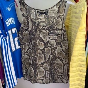 Snake skin tank top